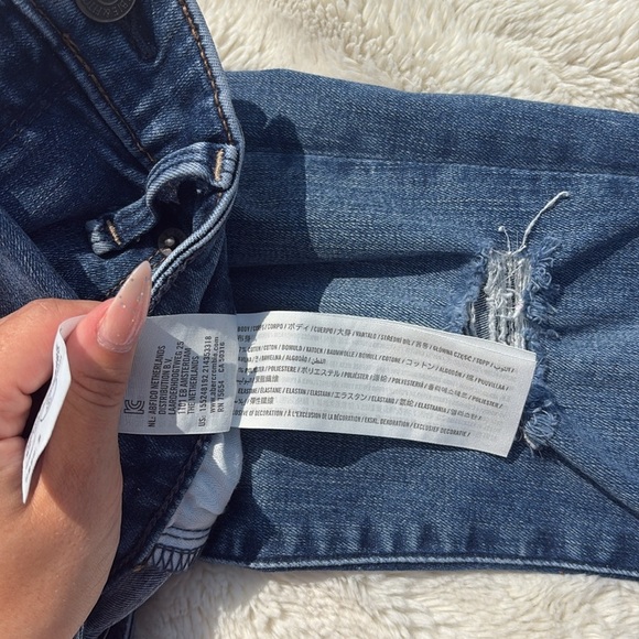 Abercrombie & Fitch High Rise Super Skinny Jeans 26/2R | Distressed Simone Fit - Picture 5 of 7